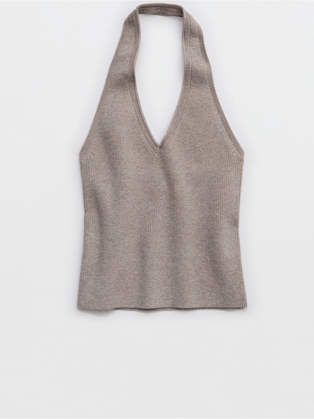 Aerie Sweater Ribbed Halter Tank + Trousers Lounge Set - Picture 6 of 9